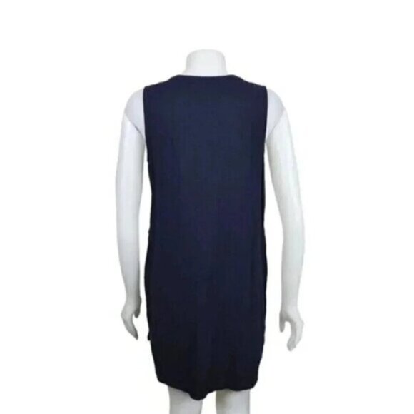 Lole Linen Blend Shirt Dress Sleeveless Mini Blue Size  Medium - Picture 4 of 9